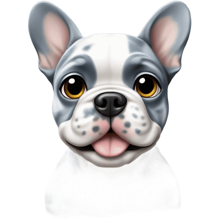 Blue merle french bulldog emoji