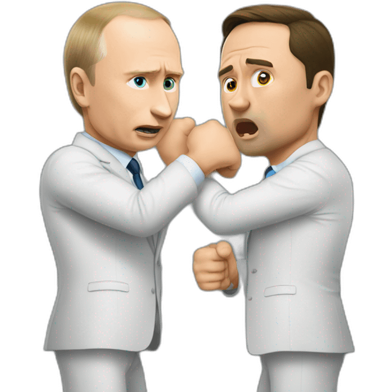 Putin fight with Zelensky emoji