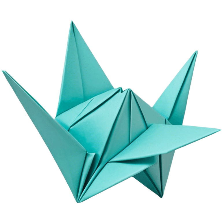 Cinematic Realistic depiction of an elegant origami creation, rendered with delicate paper textures and intricate folds, set on a minimalist background with soft, diffuse lighting that accentuates its artistic precision emoji