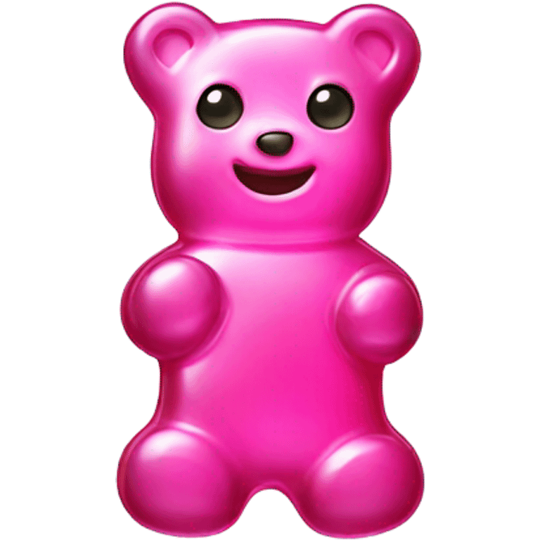 Pink gummy bear emoji