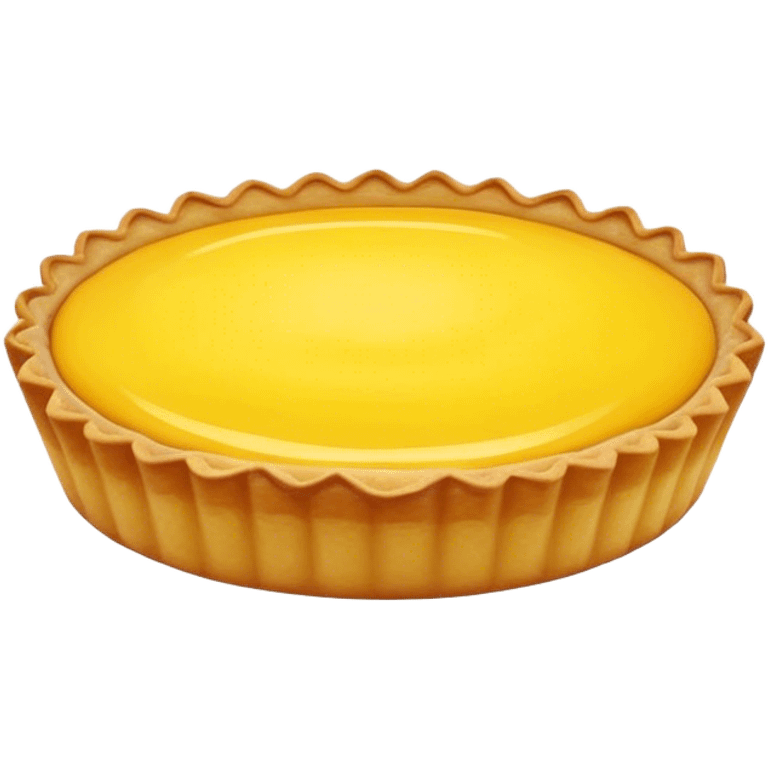 round yellow tart emoji