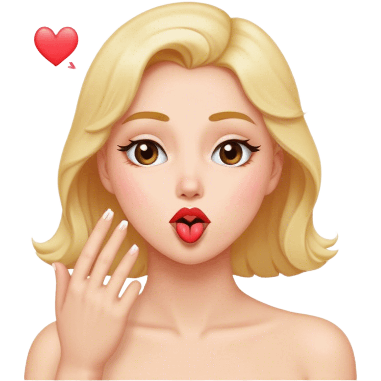 blowing a kiss emoji