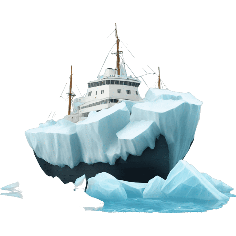 Ship iceberg emoji