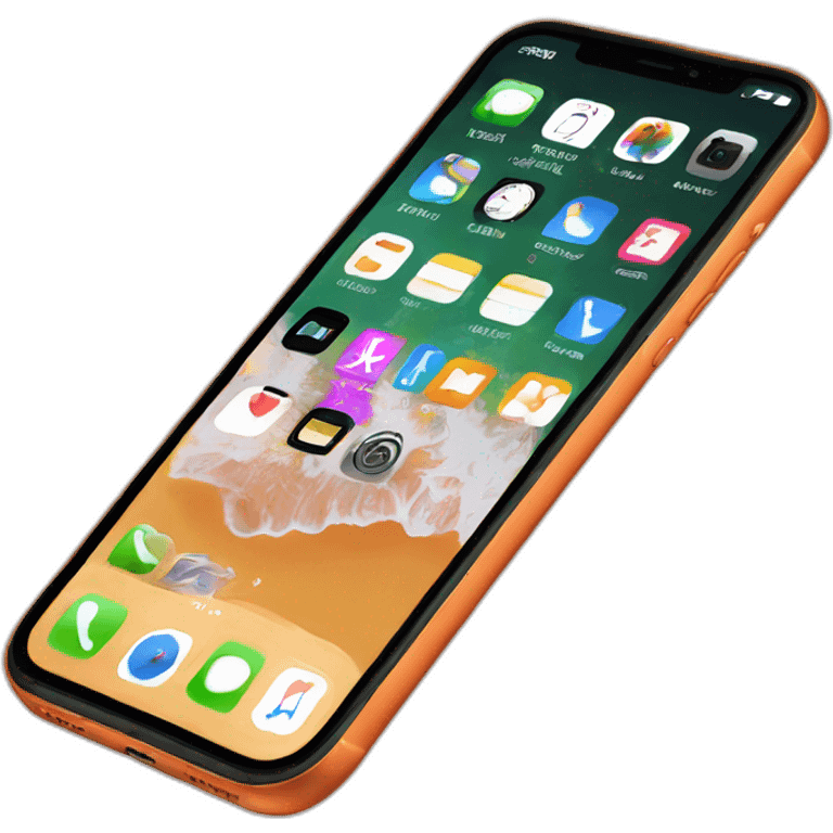 Iphone 15 pro orange emoji