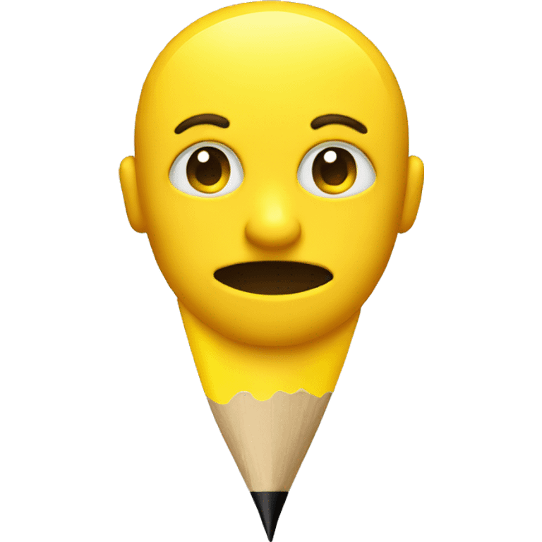 a yellow face write with a pen emoji