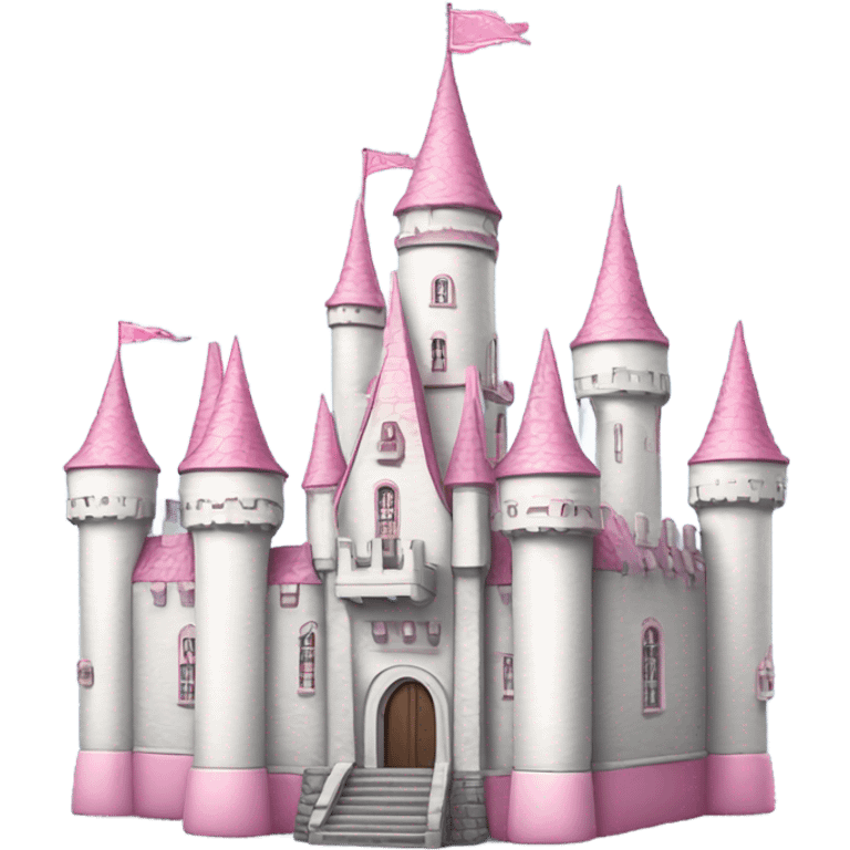 white pink castle  emoji