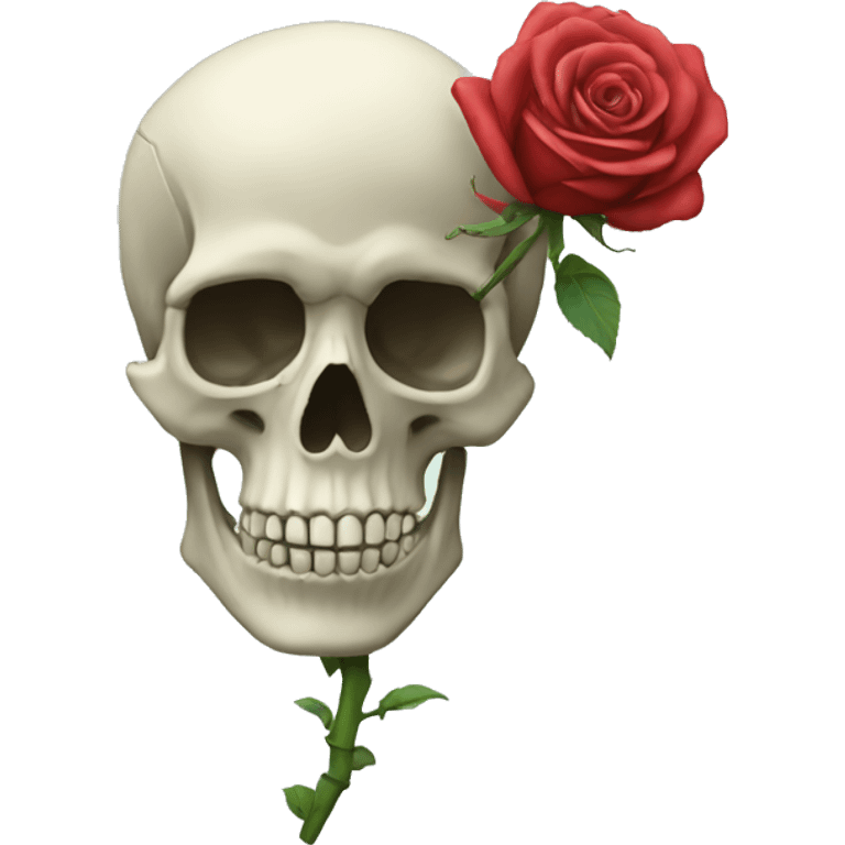 Skeleton Rose emoji