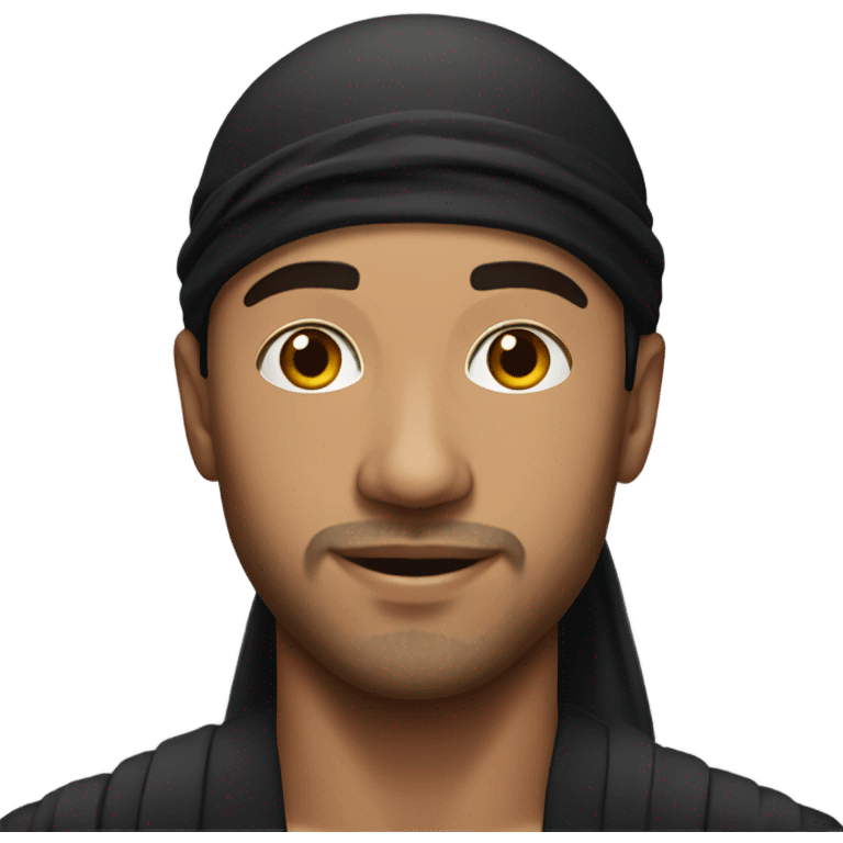 hispanic man with a black durag emoji