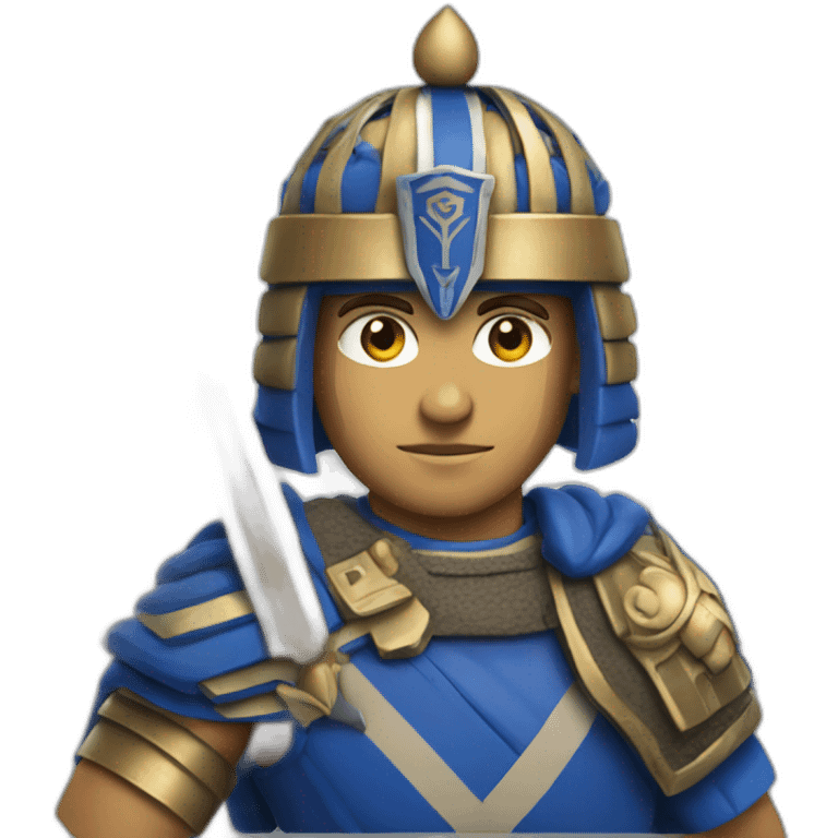 Maccabee warrior israeli colours emoji