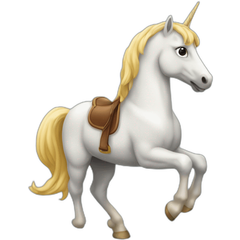 Cheval sur licorne emoji