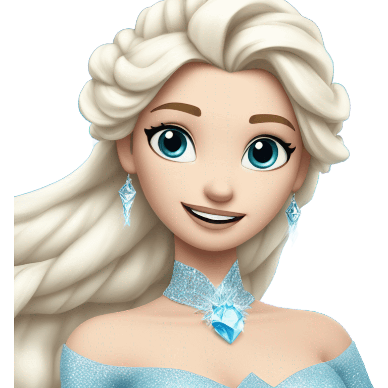 Elsa from frozen emoji