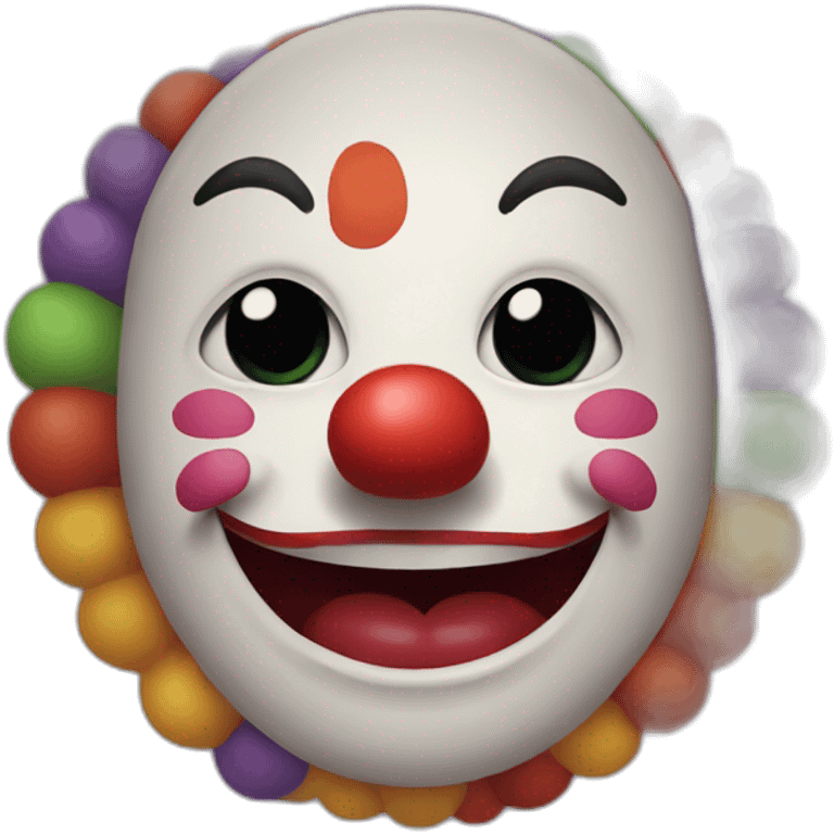 clown emoji funny round emoji