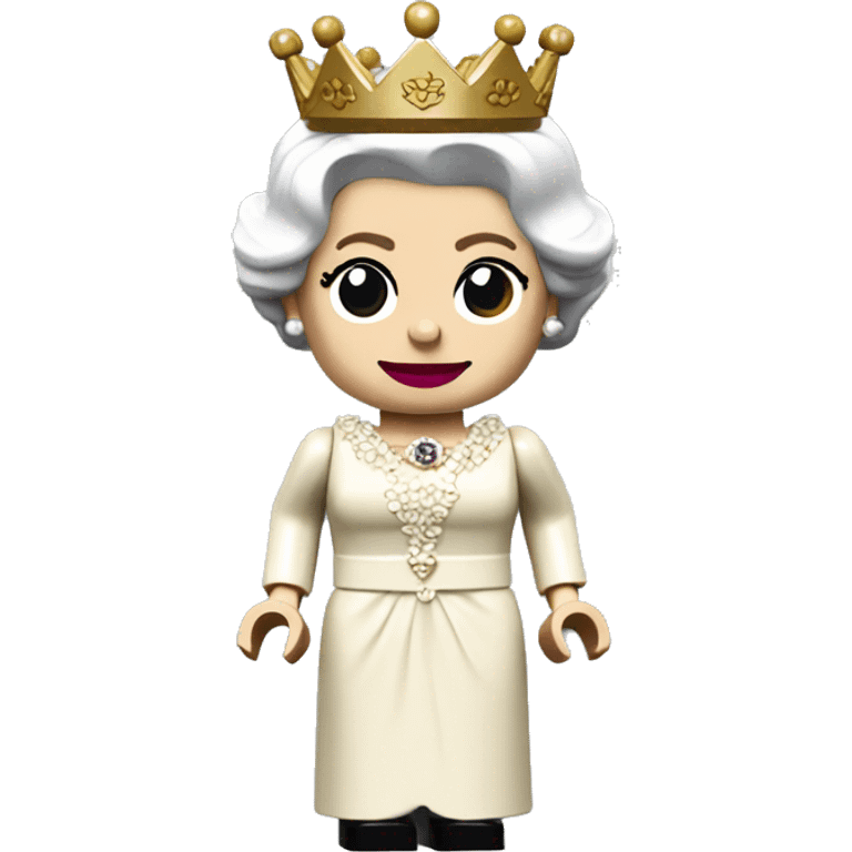 QUEEN ELIZABETH II lego full body emoji