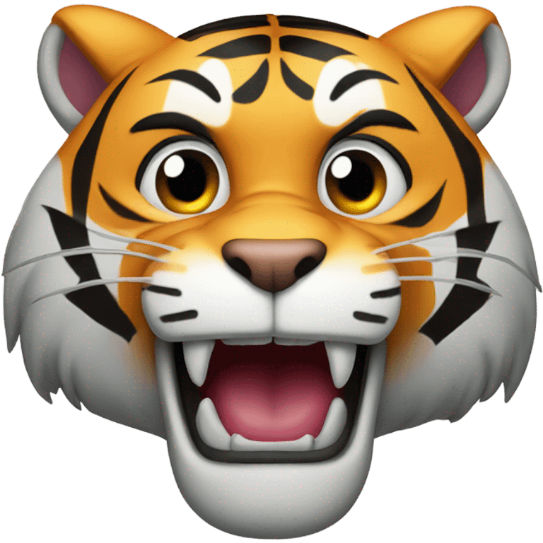 tiger open mouth emoji