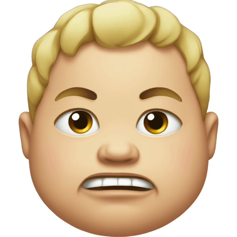 Fat angry baby emoji