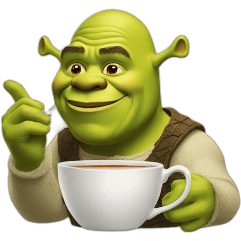 Shrek tea emoji