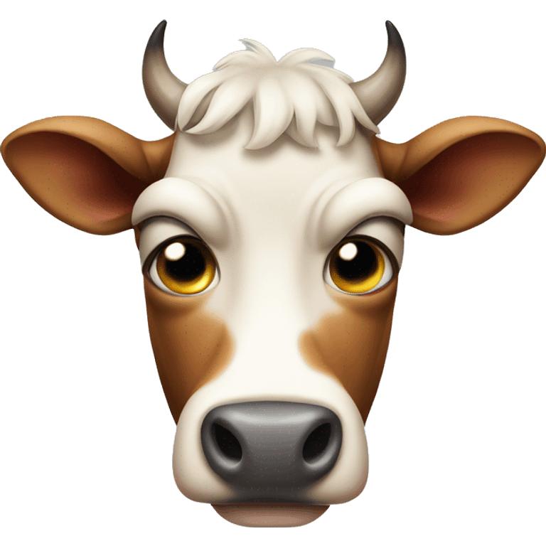 Ugly cow emoji