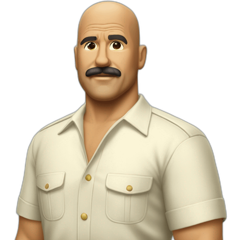 bald magnum pi without mustache hawaii emoji