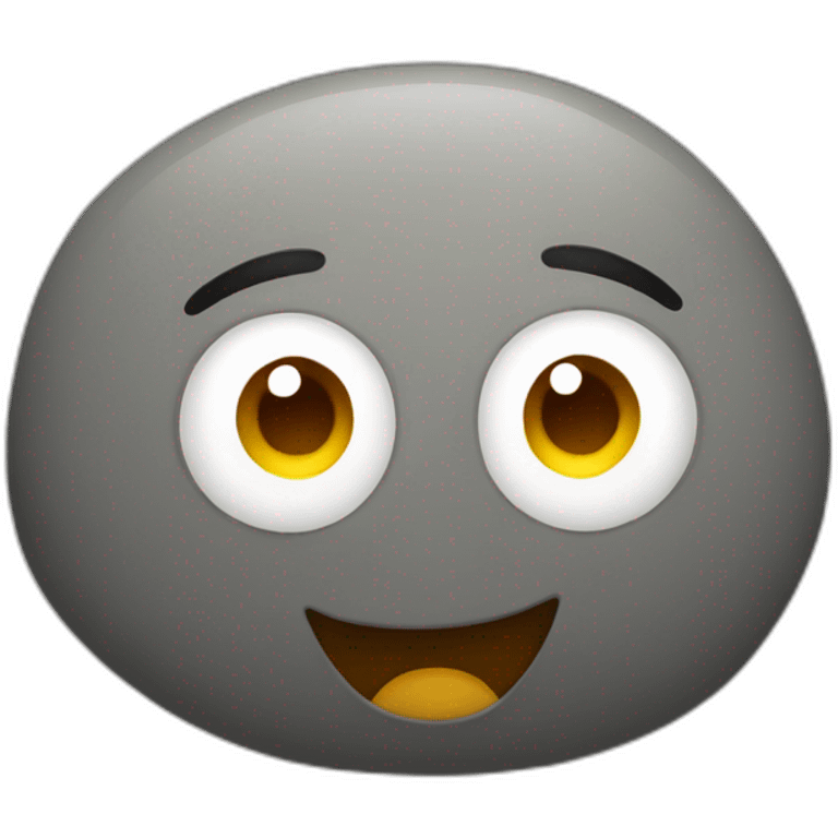 cute pebble emoji