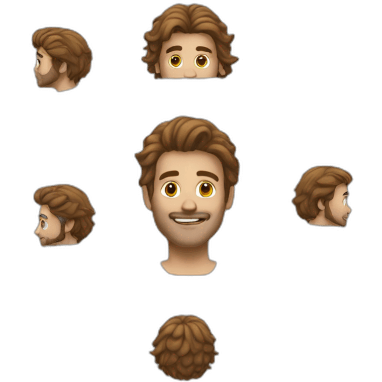 Homme cheveux long emoji