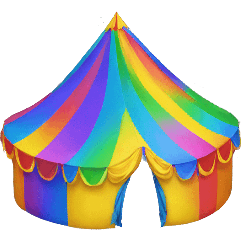 rainbow carnival tent emoji