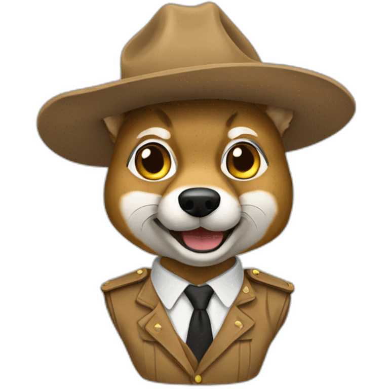 Coyote estudiante emoji