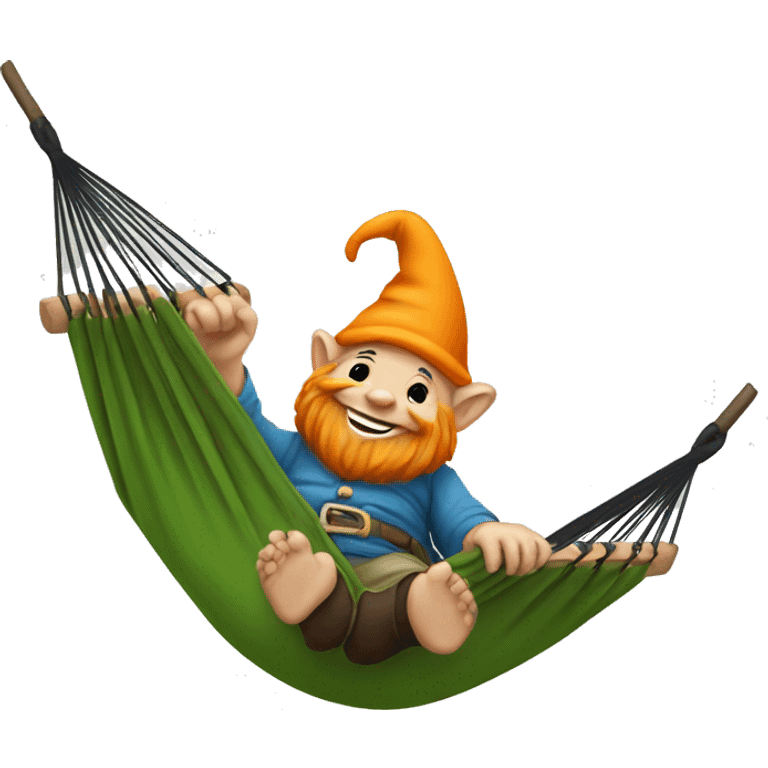 Gnome on a hammock  emoji