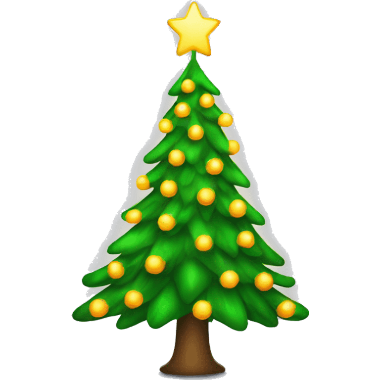 animated glowing christmas tree  emoji