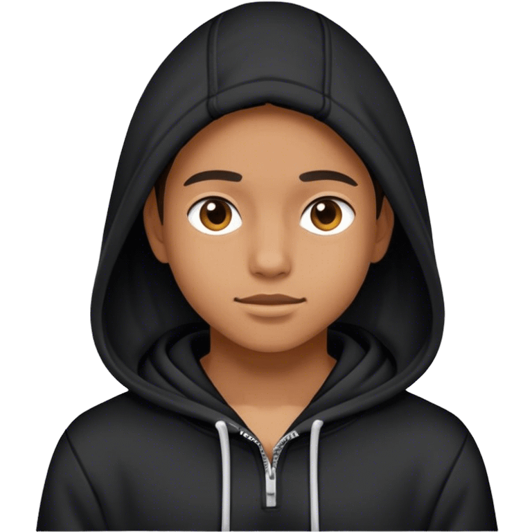 Gap hoodie, black emoji