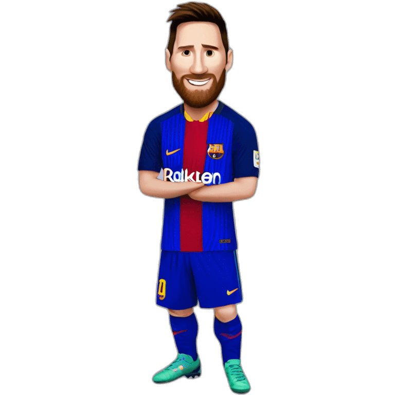 Messi with sitch emoji