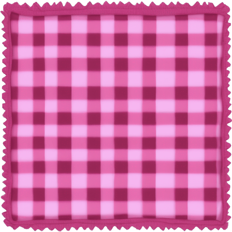 pink plaid blanket emoji