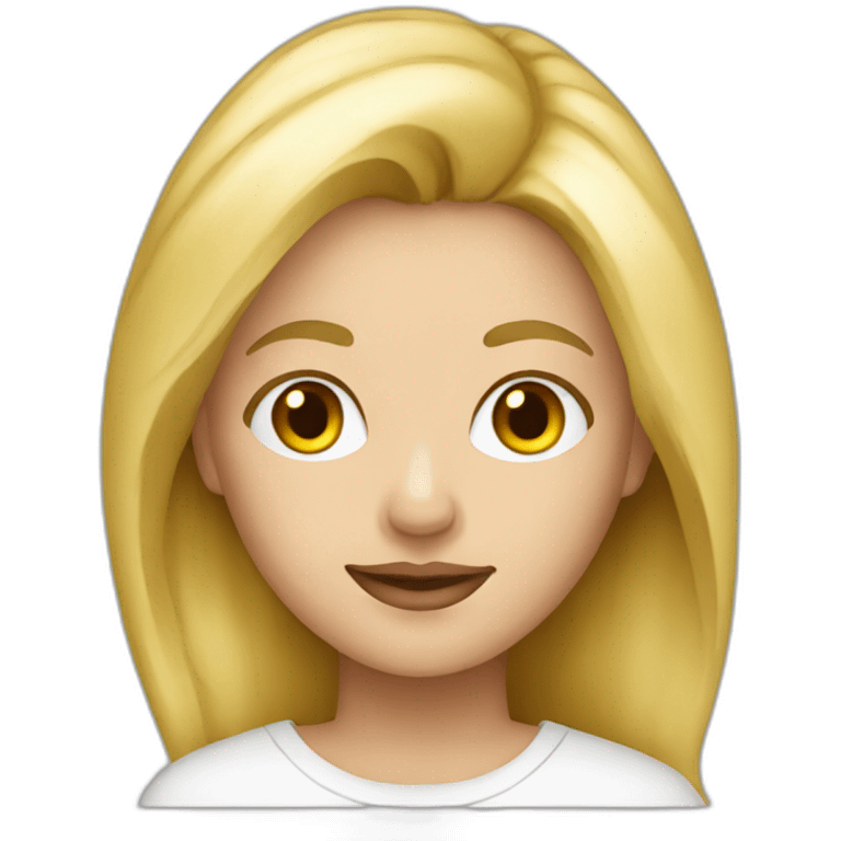 Blonde artist painter emoji