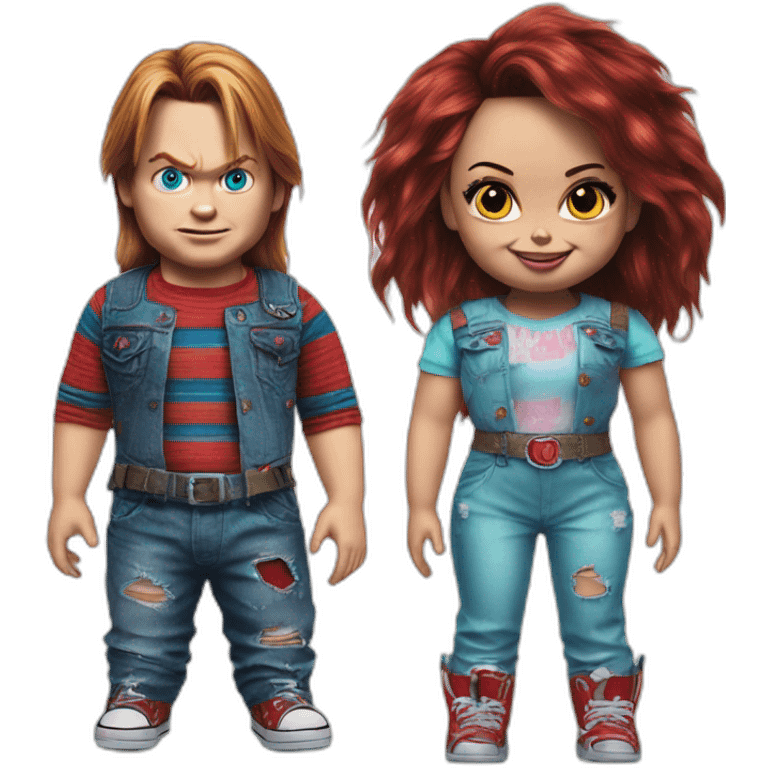 Chucky et Tiffany emoji