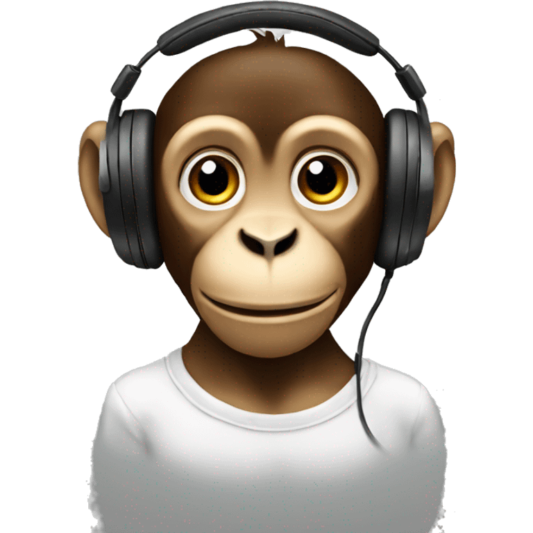 monkey with headphone  emoji