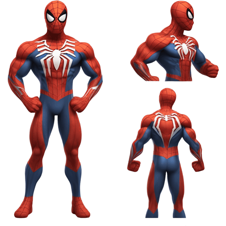 Buff spider man emoji