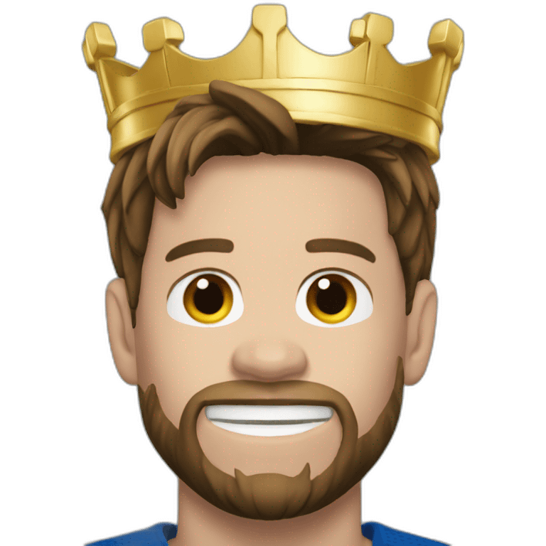 Messi king emoji