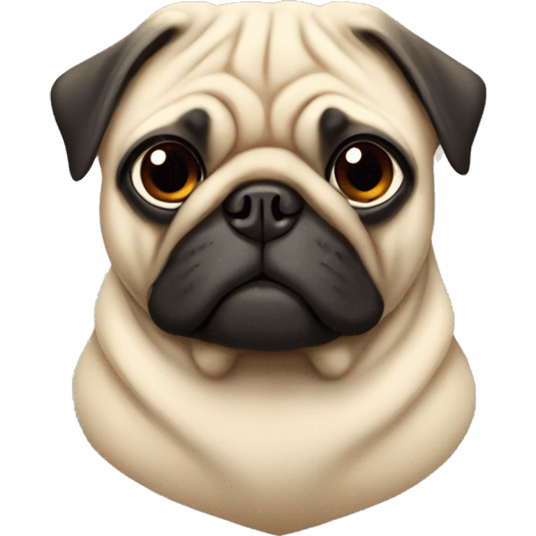 pug under protection emoji