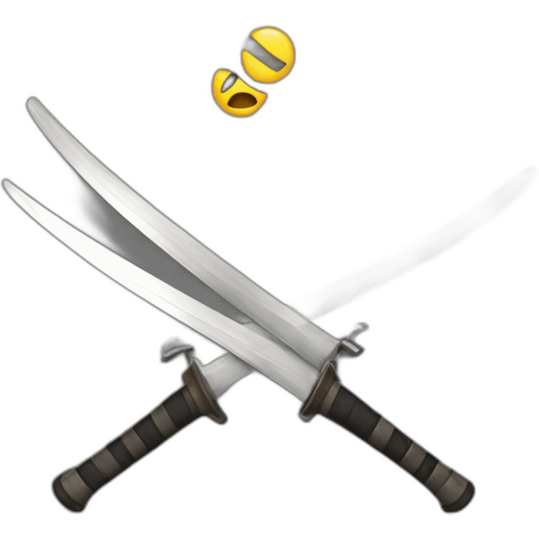 fencing swords fighting emoji