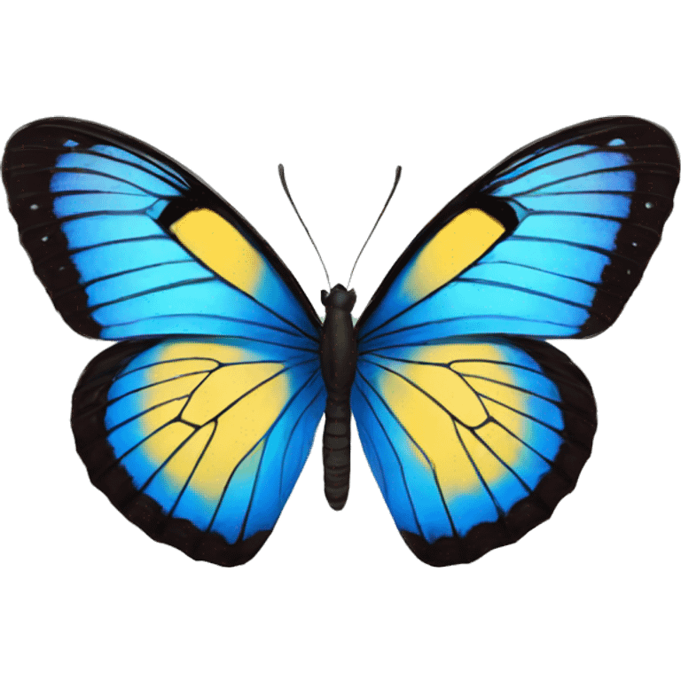 butterfly blue emoji