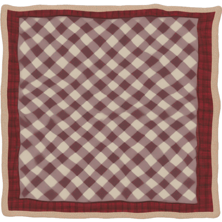 Plaid blanket emoji