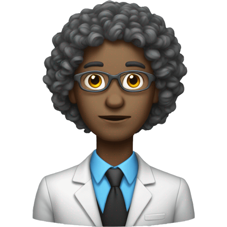 teacher, alien with long curly hair emoji