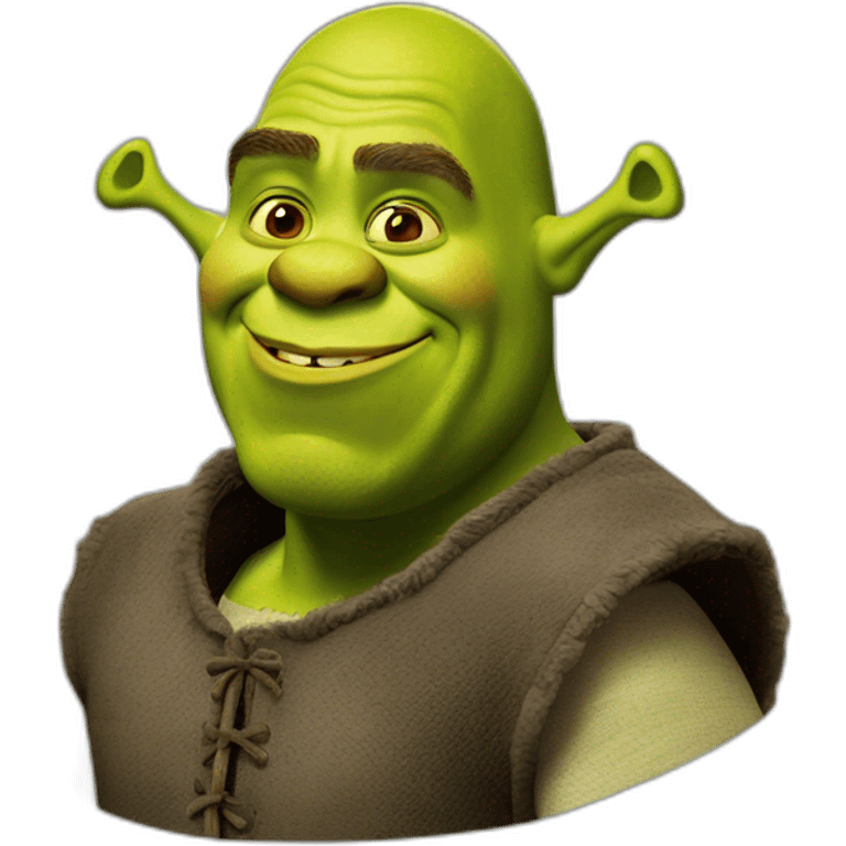 Blauwe shrek emoji