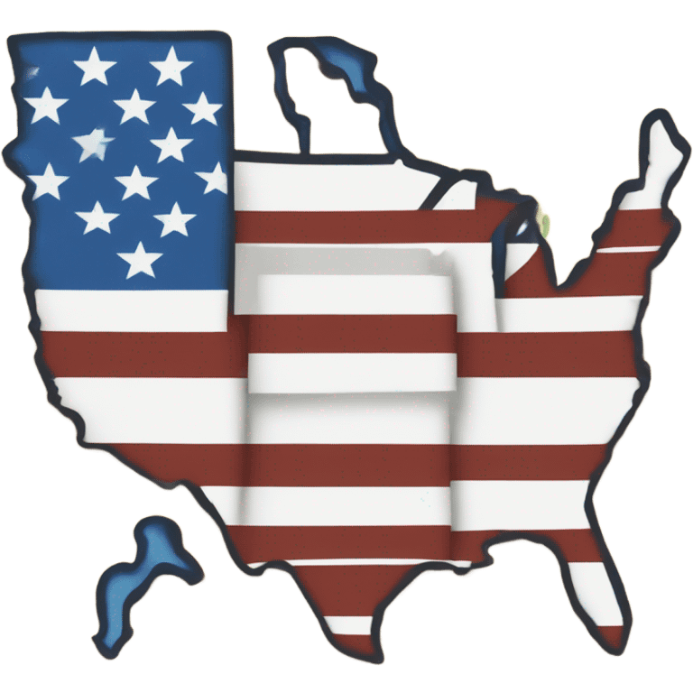 Upside down USA  emoji