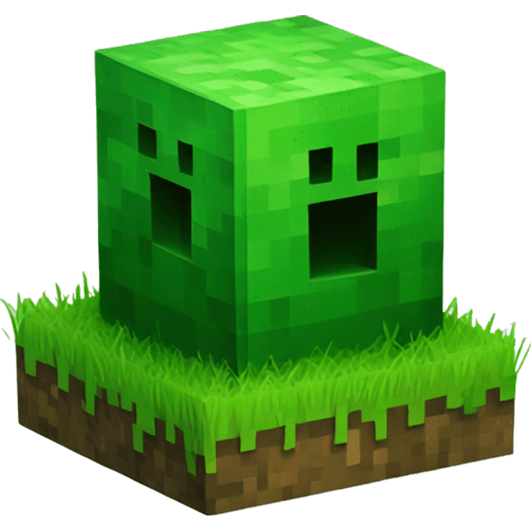 Minecraft grass block emoji