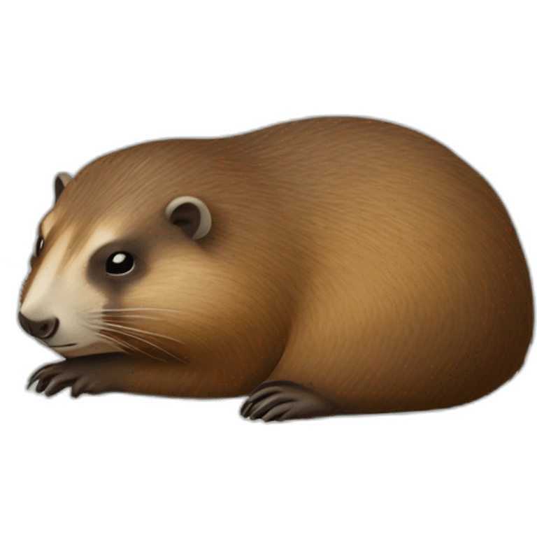 marmota durmiendo emoji