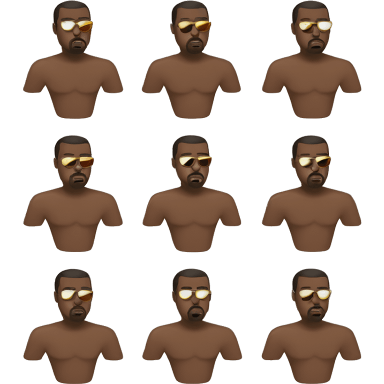 Kanye west tanning  emoji