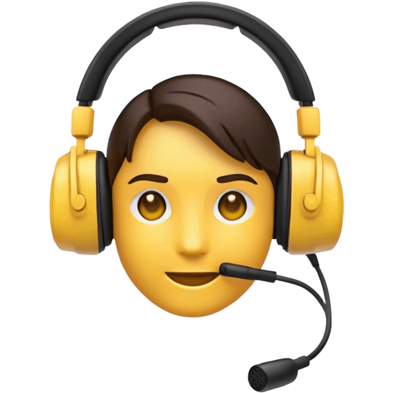 Clash of Clans aesthetic: Cinematic Playful Xbox Headset Portrait Emoji, rendered in a 3D vector-style similar to standard emojis with minimal shading and bold, simplified shapes. A compact, distinct form with signature details, softly glowing with a modern gaming energy charm. Simplified yet unmistakably iconic, highly detailed and consistent, glowing with a soft radiance and high shine. Stylized with a touch of next-gen innovation and a soft glowing outline, capturing the essence of a beloved gaming relic with a friendly, playful manner! emoji