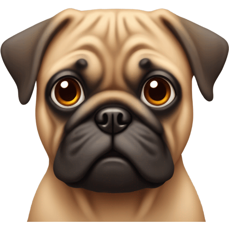 Red pug emoji