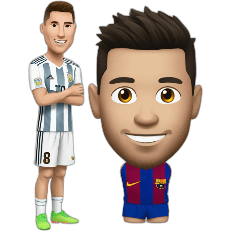 Ronaldo avec messi emoji