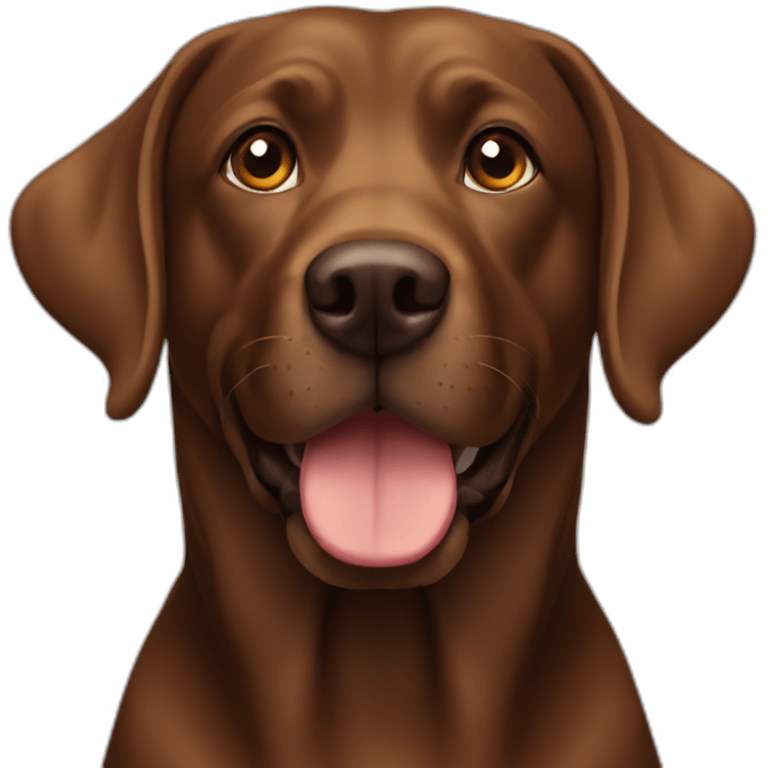 Brown lab emoji